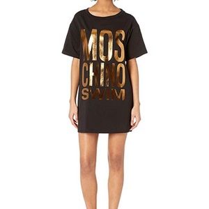 moschino swim logo print t-shirt